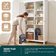 VOUNOT - Tabouret pliant antiderapant 32x25x22 cm plastique gris - vignette