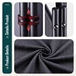 VOUNOT - Paravent interieur separateur 3 panneaux autoportant pliable 262 x 30 x 173 cm Anthracite - vignette