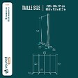 VOUNOT - Paravent interieur separateur avec roue 4 panneaux autoportant pliable 228x 30 x 171 cm Anthracite - vignette