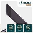 VOUNOT - Paravent interieur separateur 6 panneaux autoportant pliable 340 x 30 x 164 cm Beige - vignette