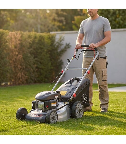 POPSTER - Tondeuse thermique 46 cm 123cc mulching inclus - POPSTER TLM046SB L123 - large