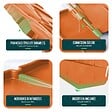VOUNOT - Lot de 70 pcs Bordure de jardin imitation pierre facile a installer 10.7m terracotta - vignette