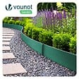 VOUNOT - Bordure de jardin PE flexible 10M x 8 CM avec piquets vert - vignette