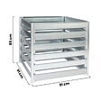 TIMBELA - Composteur de Jardin Timbela M800 - 91 x 91 x H85 cm / 704L - vignette