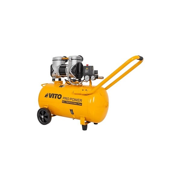 VITO - Compresseur d'air Sans Huile Silencieux 50 Litres 8 Bar 2CV 1.5KW 115 Psi VITO - large