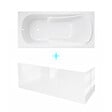 ALLIBERT - Pack Baignoire 170x75cm avec Tabliers recoupables 180cm et 80cm - Blanc Brillant - MAE - vignette