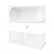 ALLIBERT - Pack Baignoire Duo 170x75cm avec Tabliers recoupables 180cm et 80cm - Blanc Brillant - MAE - vignette