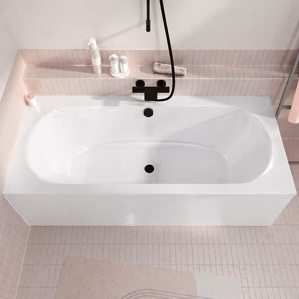 ALLIBERT - Pack Baignoire Duo 170x75cm avec Tabliers recoupables 180cm et 80cm - Blanc Brillant - MAE - large
