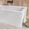 ALLIBERT - Pack Baignoire 180x80cm et 2 Tabliers recoupables - Blanc Brillant - Marina Square Duo - vignette