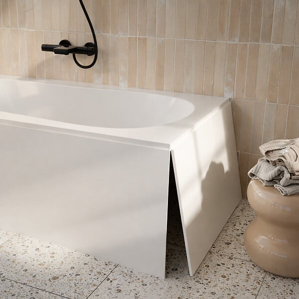 ALLIBERT - Tablier de Baignoire Blanc Mat 180x50x2.5 cm - 100% Acrylique - large