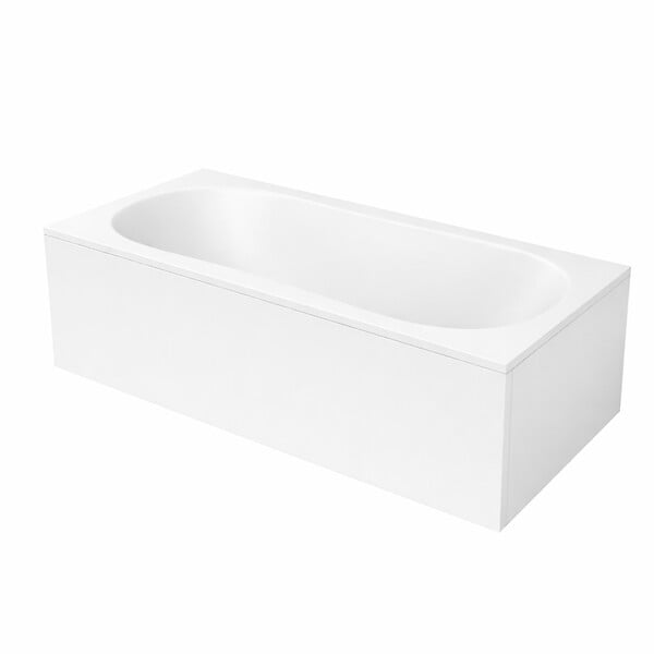 ALLIBERT - Tablier de Baignoire Blanc Mat 180x50x2.5 cm - 100% Acrylique - large