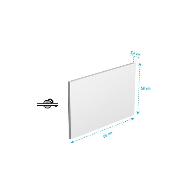ALLIBERT - Tablier de Baignoire Blanc Mat 80x50x2.5 cm - 100% Acrylique - large