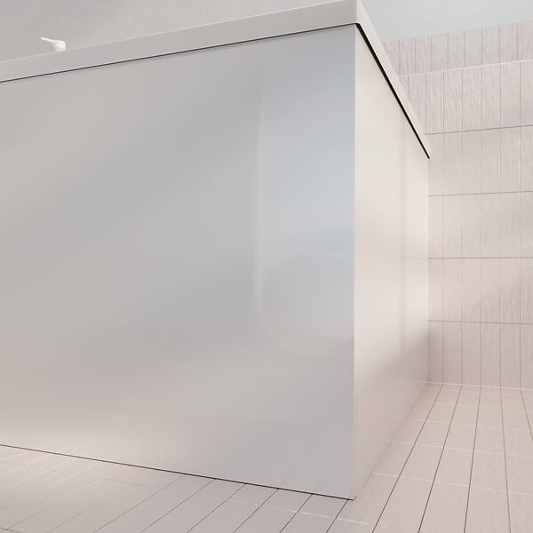 ALLIBERT - Pack Baignoire 180x80cm avec Tabliers recoupables 180cm et 80cm - Blanc Brillant - MAE - large