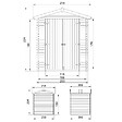 TIMBELA - Abri de Jardin en Bois 3,53 m² TIMBELA M343C1+M343G - vignette