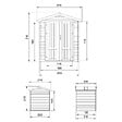 TIMBELA - Abri de Jardin en Bois 3,53 m² TIMBELA M343F1 - vignette