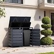 TIMBELA - Cache-Poubelles 2 x 240L TIMBELA M802-2K - vignette