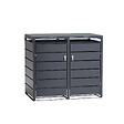 TIMBELA - Cache-Poubelles 2 x 240L TIMBELA M802-2K - vignette