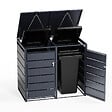 TIMBELA - Cache-Poubelles 2 x 240L TIMBELA M802-2K - vignette