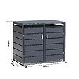 TIMBELA - Cache-Poubelles 2 x 240L TIMBELA M802-2K - vignette