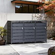 TIMBELA - Cache-Poubelles 3 x 240L TIMBELA M802-3K - vignette