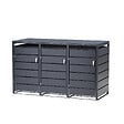 TIMBELA - Cache-Poubelles 3 x 240L TIMBELA M802-3K - vignette
