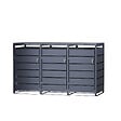 TIMBELA - Cache-Poubelles 3 x 240L TIMBELA M802-3K - vignette