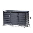 TIMBELA - Cache-Poubelles 3 x 240L TIMBELA M802-3K - vignette