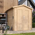 TIMBELA - Abri de Jardin en Bois 2,82 m² TIMBELA M320F1+M320G - vignette