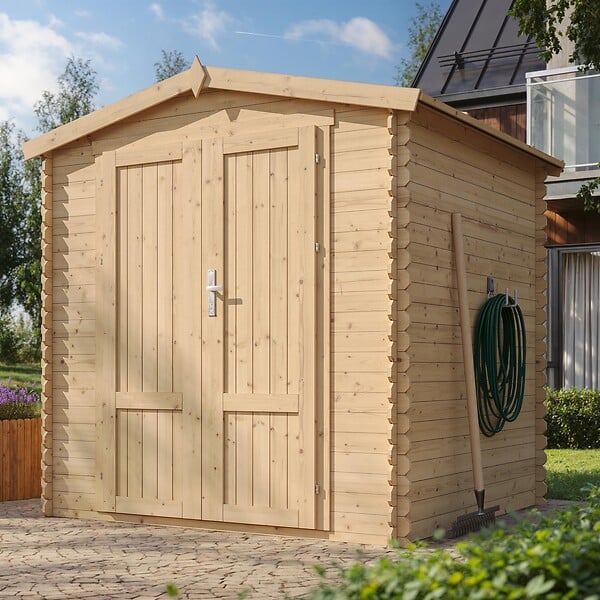 TIMBELA - Abri de Jardin en Bois 3,53 m² TIMBELA M343F1+M343G - large