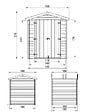 TIMBELA - Abri de Jardin en Bois 2,82 m² TIMBELA M320C1+M320G - vignette