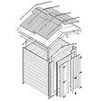 TIMBELA - Abri de Jardin en Bois 3,53 m² TIMBELA M343C1 - vignette