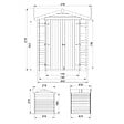 TIMBELA - Abri de Jardin en Bois 3,53 m² TIMBELA M343C1 - vignette