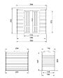 TIMBELA - Abri de Jardin en Bois 2,22 m² TIMBELA M311F1 - vignette