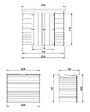 TIMBELA - Abri de Jardin en Bois 2,22 m² TIMBELA M311C1 - vignette