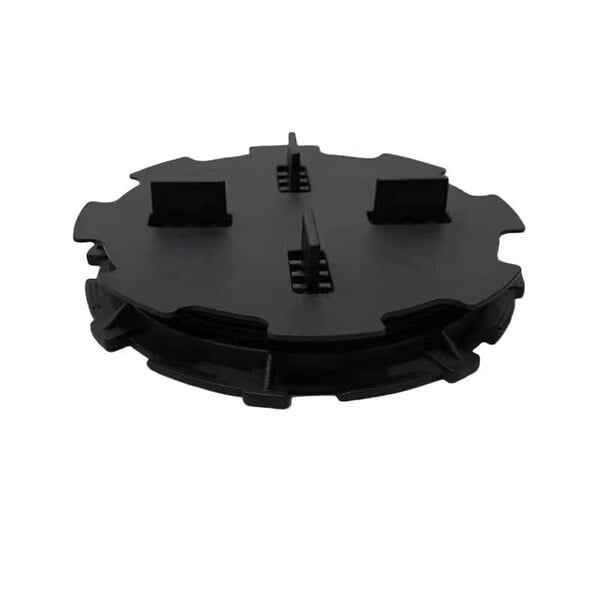 MCCOVER - Lot de 100 plots réglables 10-15 mm dalle et carrelage avec cales anti-bruit 97 mm Noir, Lot - 100 plots - large