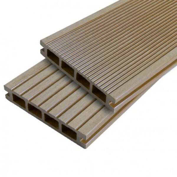 MCCOVER - PACK 15m² lame de terrasse composite Dual + ACCESSOIRES 3600mm Beige clair, ep.25mm, l.14 cm, L.360 cm - large