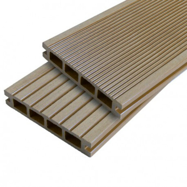 MCCOVER - PACK 15m² lame de terrasse composite Dual + ACCESSOIRES 2400mm Beige clair, ep.25mm, l.14 cm, L.240 cm - large