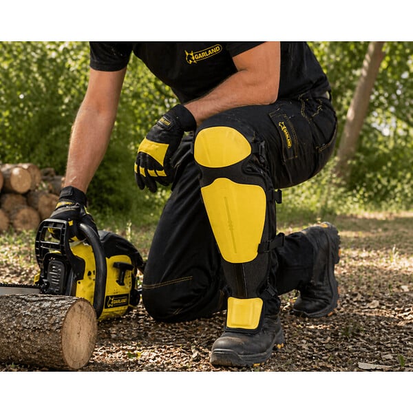 MCCOVER - Protège-tibias de sécurité avec protection genoux et chevilles - Taille - Réglable - large