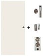 GD MENUISERIES - Porte Coulissante Blanc Pur Lacdor  H204 x L73 cm, Serrure a condamnation - vignette
