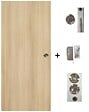 GD MENUISERIES - Porte Coulissante Décor Chêne Naturel Honey Oak  H204 x L83 cm, Serrure a condamnation - vignette