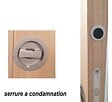 GD MENUISERIES - Porte Coulissante Décor Chêne Naturel Honey Oak  H204 x L83 cm, Serrure a condamnation - vignette