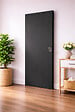 GD MENUISERIES - Porte Coulissante Effet Chêne Anthracite Grey Oak H204 x L93 cm, Serrure a condamnation - vignette