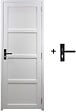 GD MENUISERIES - Bloc Porte Tamera Blanc H204 x L63 cm Côte Tableau P.Gauche,Poignee - vignette