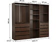 HABITAT ET JARDIN - Kit dressing " Opéra " modulable - 3 éléments - Marron - vignette