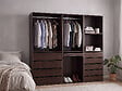 HABITAT ET JARDIN - Kit dressing " Opéra " modulable - 3 éléments - Marron - vignette