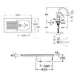 VILLEROY ET BOCH - Evier   Tudor + mitigeur cuisine Bauloop bec haut - vignette