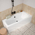 ALLIBERT - Pack Baignoire Asymétrique Gauche 160x85x54 cm avec Tablier recoupable - Blanc Brillant - MARINA - vignette