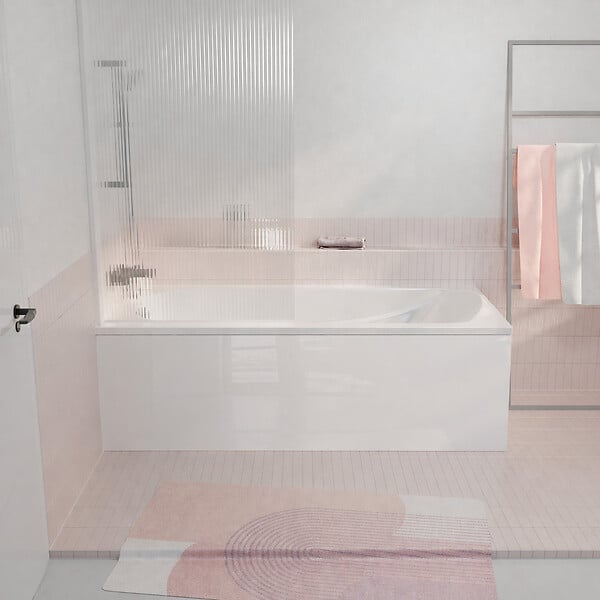 ALLIBERT - Pack Baignoire 150x70cm avec Tabliers recoupables 180cm et 80cm - Blanc Brillant - MAE - large