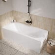 ALLIBERT - Pack Baignoire 180x80cm et 2 Tabliers recoupables - Blanc Mat - Marina Round Duo - vignette