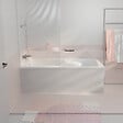 ALLIBERT - Pack Baignoire 180x80cm avec Zone Douche et Tabliers recoupables de 180 et 80cm Blanc Brillant - MAE - vignette